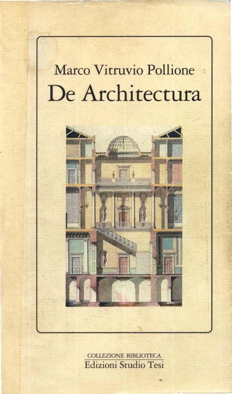 Marco Vitruvio Pollione De Architectura