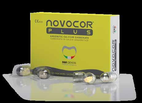 NOVOCOR PLUS Il dispositivo medico Novocor Plus è costituito da granuli di corallo naturale a basso rapporto sup/volume compresi tra 200 e 500 mm.