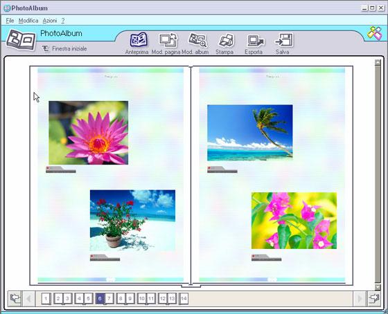 Utilizzo di PictureGear Studio 3 Fare clic su Eleco per selezioare le foto da icludere ell album dalle cartelle dispoibili. Viee visualizzata la fiestra Eleco foto.