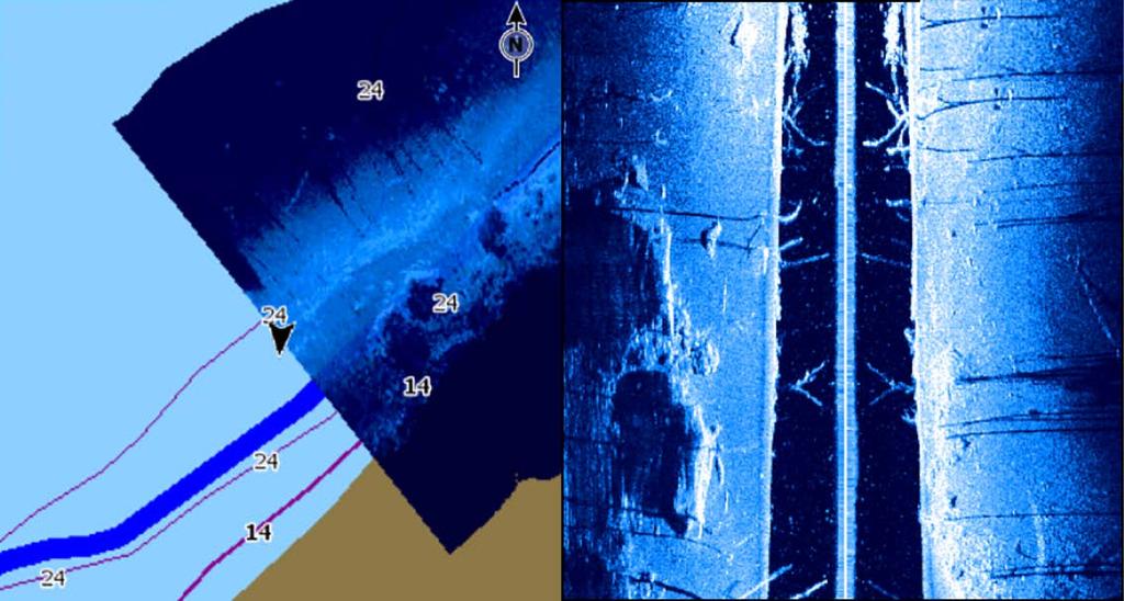 15 StructureMap La funzione StructureMap consente di sovrapporre sulla mappa le immagini SideScan di una sorgente StructureScan.