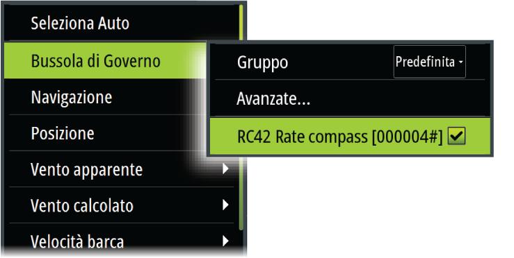 Quando un dispositivo è collegato a più di una fonte che fornisce gli stessi dati, l'utente ha la possibilità di scegliere la fonte preferita.