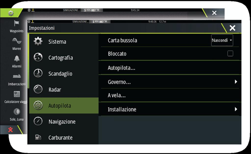 Quando la funzione Blocco remoto (Remote Lock) è attivata su un'unità di controllo AP24/ AP28, il comando viene tenuto solo dall'unità di controllo attiva.