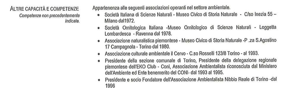 Pacchetto Office professional 2010 livello utente PATENTE O PATENTI ALLEGATI Patente di guida tipo B Elenco delle aziende per le quali presta attualmente attività di consulenza