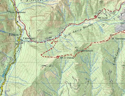 nostra posizione, i nostri waypoint (pun) di riferimento) e la traccia del