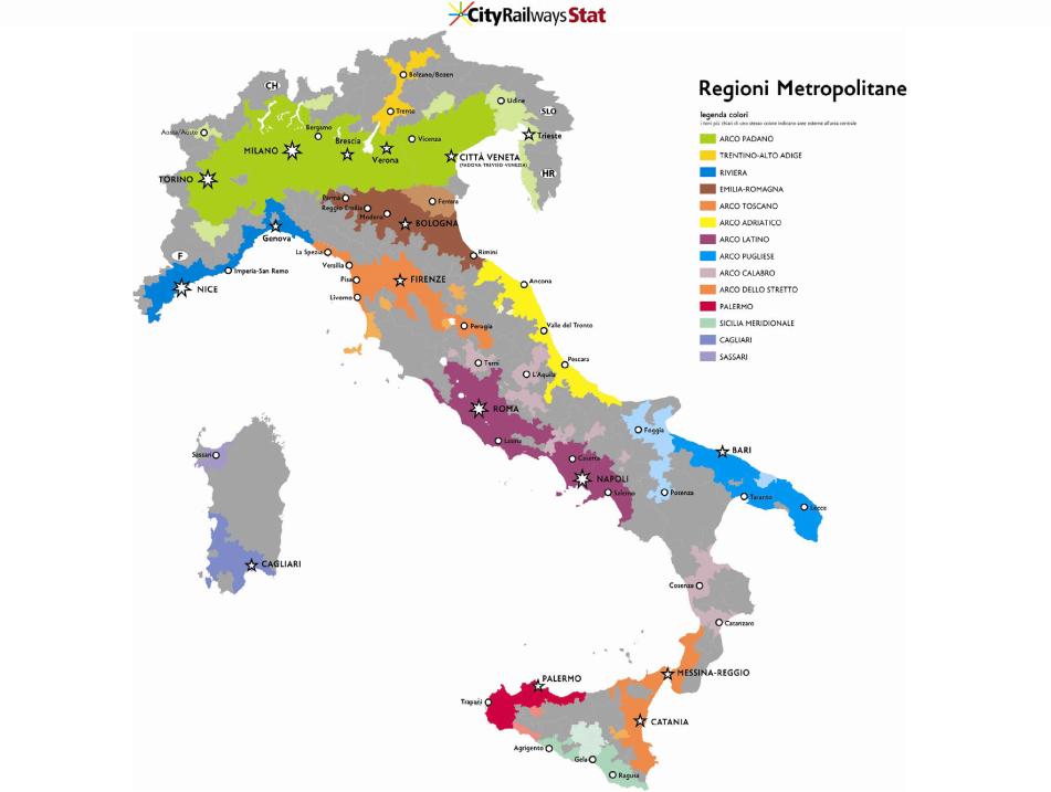 Città metropolitana Città metropolitane in via di istituzione in Italia Torino Milano Genova