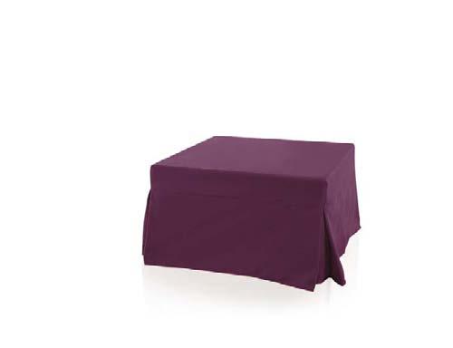 Magiko Pouf-letto mod. Magiko L.76 P.70/200 H.45 con telaio portante formato da rete elettrosaldata, realizzato in metallo verniciato con materasso in espanso mis. 77x190 H.10.