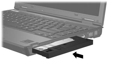 Unità disco rigido MultiBay II MultiBay II accetta moduli unità disco rigido opzionali, comprensivi di unità disco rigido collegate a un adattatore.