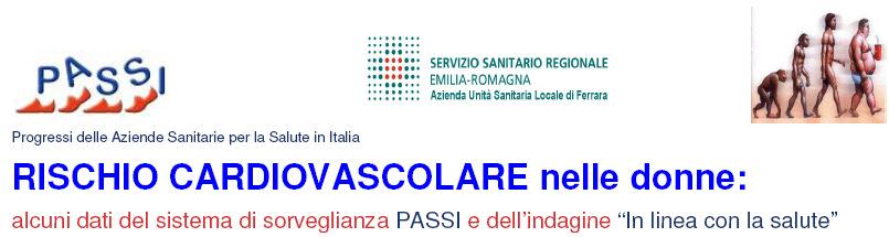 Diversa esposizione al rischio distribuzione di sei fattori di rischio cardiovascolare nei ferraresi, per genere - 2008 (n=1801) uomini donne con poca attività fisica uomini donne con eccesso