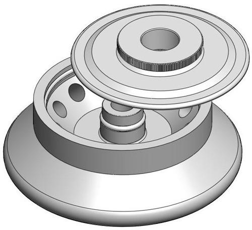 Mod. 11199C Angle rotor 12 x 2/1,5ml, with (max