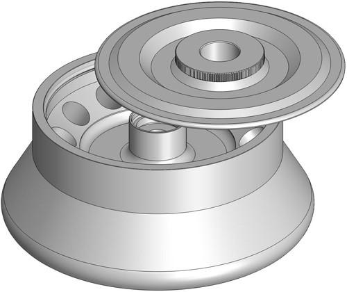 Mod. 11459 Angle rotor 12 x 10ml (O17x77mm), with