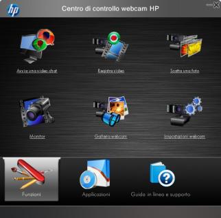 Utilizzo del Centro di controllo webcam HP Tutte le funzionalità software incluse nella webcam HP sono accessibili dal Centro di controllo webcam HP.