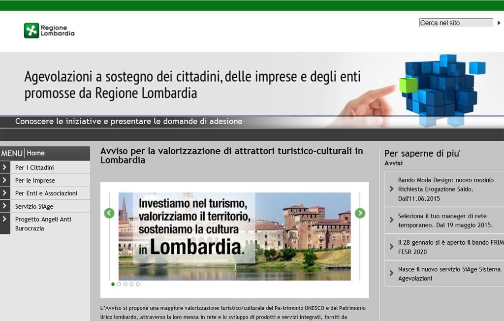 INFORMAZIONI Pubblicazione sul BURL Bollettino Ufficiale della Regione Lombardia Sito web: www.regione.