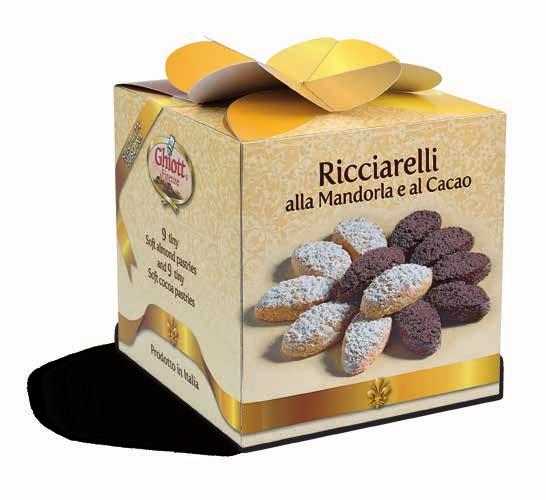 Ricciarelli assortiti alla mandorla 10g e al cacao 10g