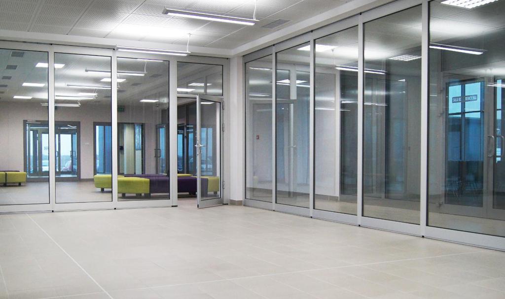 FLEXWALL 50 TRANSPARENCY The Flexwall 50 system was designed with the transparent division of rooms in mind.