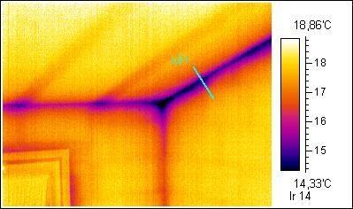 ORDITURA DEI SOLAI Riprese con termocamere Una termocamera rileva l'intensità di radiazione emessa da un solaio nello spettro dell'infrarosso e la converte in una