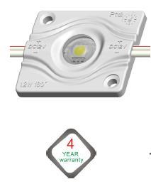 * Luglio 2012 M1 POWER ALUX Moduli a 1 LED SMD - 5074 CON LENTE VANTAGGI - a 1 LED molto piatto, adatto per insegne e lettere scatolate con con spessore di cm 10-20 - L'ottima dissipazione termica