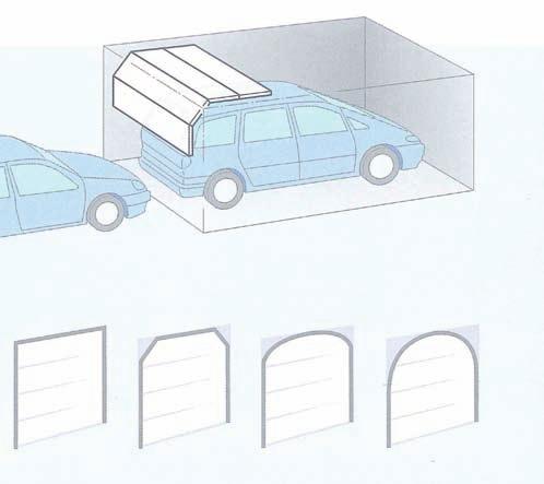 Viste le sue particolari caratteristiche, la porta di tipo sezionale si addice a situazioni dove lo spazio a disposizione (sia all interno, sia all esterno del garage) è ridotto.