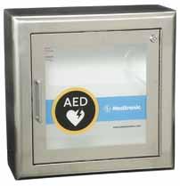 Per alloggiare i defibrillatori LIFEPAK 500, LIFEPAK 1000, LIFEPAK CR Plus o LIFEPAK EXPRESS. Teca da parete con finitura in acciaio verniciato bianco.