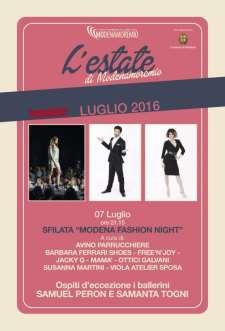 Giovedì 7 Luglio Sfilata Modena Fashion Night