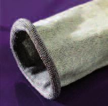 Possono anche essere lavorate mediante tessitura di fili d acciaio con fibra aramidica (calza Tenack Green Iron), dando così la possibilità di diminuirne i costi.