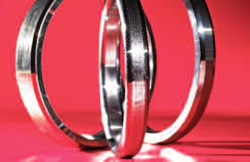 9000 R - Ring Joints Trattasi di guarnizioni di metallo solido ricavate per lavorazione meccanica, adatte a sopportare alte pressioni e temperature.