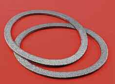 S C A 1380 P - Guarnizioni ovali per passi d'uomo in Kepan Gli anelli di tenuta ovali in Kepan vengono prodotti con un tessuto composto (fibre aramidiche e fibre di carbonio preossidato) che permette