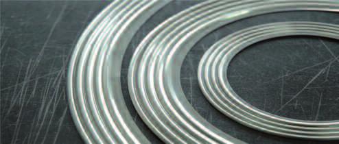 Anelli ondulati l anello ondulato viene solitamente fornito in acciaio inox AISI 316 (1.4401) o in alternativa AISI 316 Ti (1.