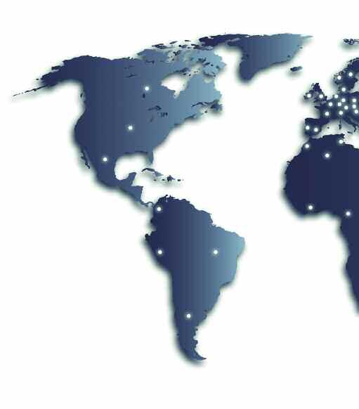 GLOBAL SERVICE Presente su cinque continenti in 62 paesi, nei principali mercati industriali, Texpack si è affermata come brand di