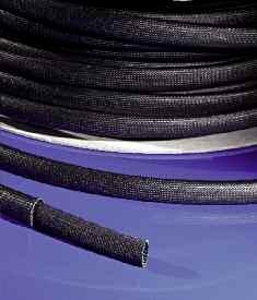 84 3266 B - Black Sleeve È una doppia calza di vetro nera fabbricata con speciali fili di vetro, resistenti a temperature fino a 450 C.