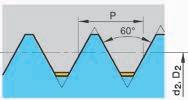 1 ISO-metric trapezoidal thread UN passi fini in generale General UN Fine Thread W filettatura conica Whitworth W Whitworth Taper Thread DIN477 Tappo di avvitamento e gola della bombola a gas per