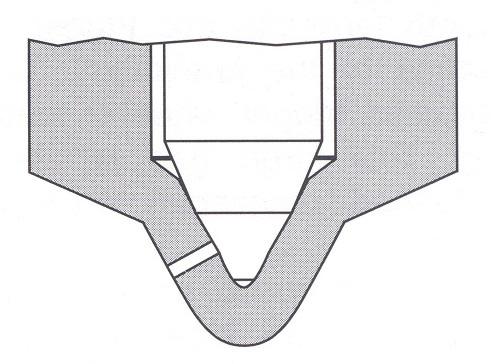 iniettore al di sotto dei fori di iniezione (volume residuo) Tale obiettivo può essere raggiunto