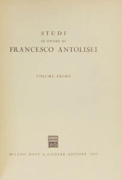 Etiologia e profilassi del delitto colposo. Pericolosità. Classificazione.