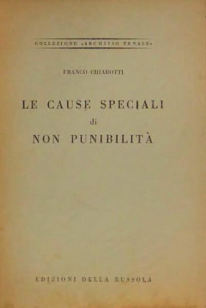 Capacità processuale penale, Milano, non Giuffrè, più 1961, disponibile pp. 120. RILEGATURA: br.edit.