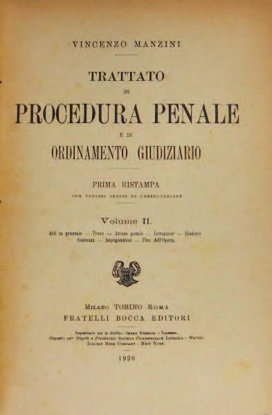 Prima ristampa con copiosi indici di consultazione, Torino, F.lli Bocca, 1920, pp.