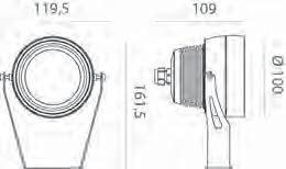 lux 33 gen. 2 alluminio anodizzato/ anodized aluminum Proiettore orientabile a LED per esterni.