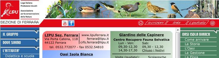 Internet 1) Sito Web www.lipuferrara.it 33.