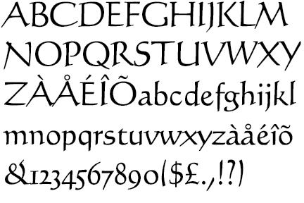 classificazione dei caratteri tipografici DIN 16518 (A. Typ. I.