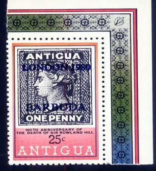 1863-Antigua n 2 euro 120,00 SOS-1979-Antigua Y&T n 536 100 Morte di Sir R.