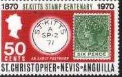 Christopher n 1 euro 110,00 SOS-1970-Saint Cristophers&Nevis&Anguilla Y&T n 243 100 Primi Fb