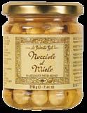 Moderna Scatola a rombi con coperchio e fiocco in tinta unita Nocciole al miele di acacia 210 g Originale golosità per concedersi dolci momenti di coccole.