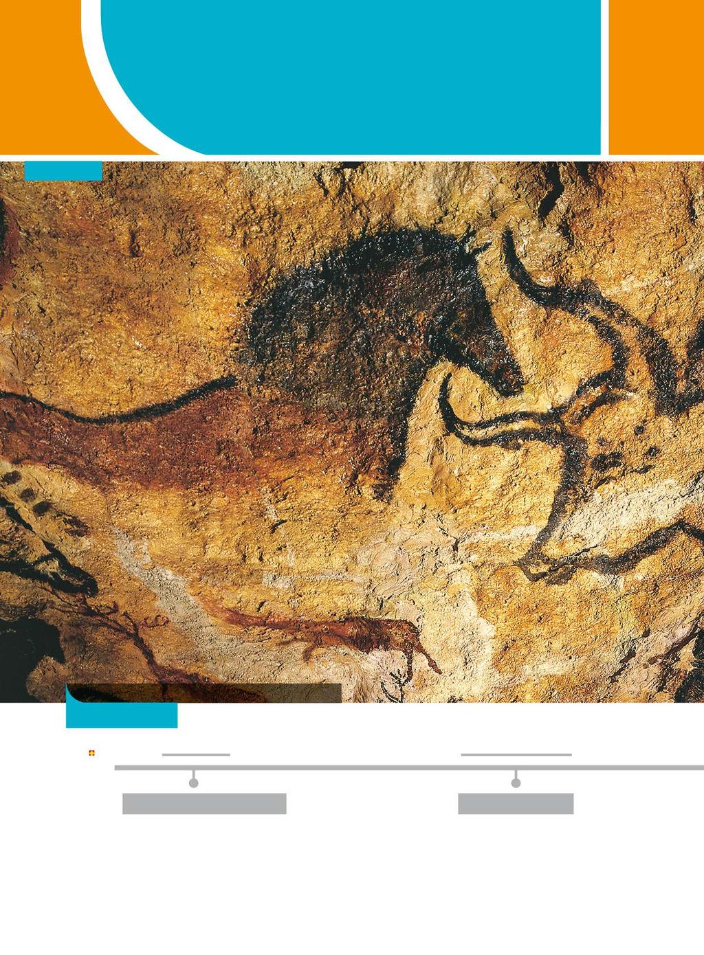 L arte della Preistoria Cosa 1. Animali dipinti nella grotta di Lascaux, in Francia.
