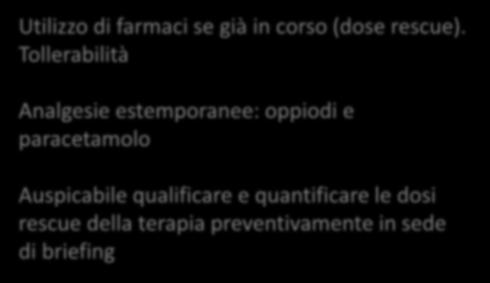 Quali farmaci inserire nella flowchart?