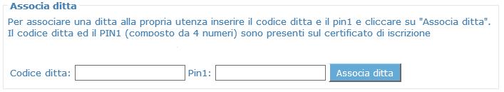 richiedere l associazione di un codice ditta cessato per il quale in GRA risulti legale