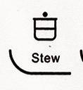 STEW FUNCTION PRESET POWER AND HEATH: 1600 W 220 PRESET TIMER: 1H Ideal for long-cooking preparations with meat or fish. The cooktop will turn off when time runs out.