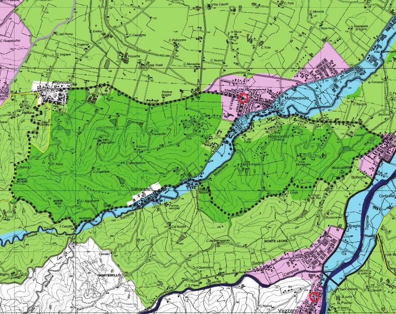 18) Zone di tutela dei corpi idrici superficiali e sotterranei (art.28) 52 7 di 7 PIANO TERRITORIALE di COORDINAMENTO LE PROGETTI DI VALORIZZAZIONE AE DI VALORIZZAZIONE Aree di studio (art.