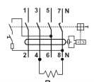 Interruttori e blocchi differenziali Collegamento di interruttori differenziali puri quadripolari in un circuito trifase senza neutro Gli interruttori differenziali puri quadripolari tipo F36 F37 F39