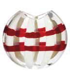 S Il gioco alternato tra colori trasparenti, colore in pasta e Cristallo di Murano conferisce a questa sfera