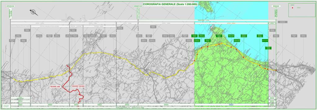 LOTTO 6B LOTTO 5A LOTTO 5B LOTTO 4 LOTTO 3 LOTTO 2 S.S. 1 Aurelia Corografia degli interventi LOTTO 2 LOTTO 3 LOTTO 4 LOTTO 5 B LOTTO 5 A LOTTO 6 B Situazione S.S. 1 Aurelia esistente Lunghezza lotto (km) 62 44 16,4 24,5 14,4 25,75 Estesa tratto 4 corsie (km) 62 44 2 16,4 24,5-25,75 Larghezza sez.