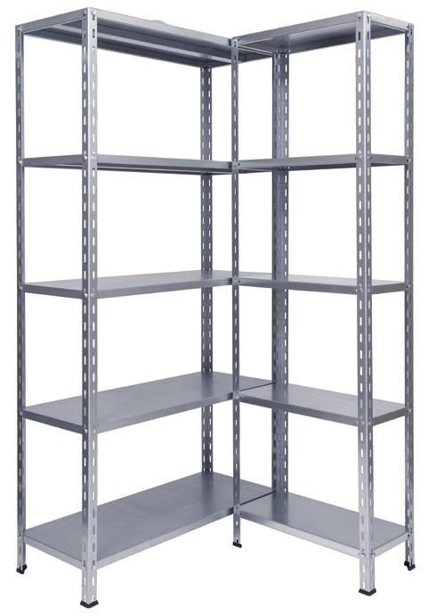 ZINCATI A BULLONE Galvanized bolt shelving Etagère zinguée avec montage par