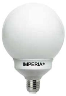Lampade CFL globo in eliminazione 0032 30 Globo CFL 1900 lumen 0x178mm 3000K E27 - Life,00 0030 25 Globo CFL 1520 lumen 0x178mm 3000K E27 -